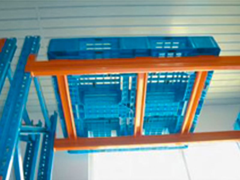 田字型托盤(pán)與橫梁式貨架的配合使用